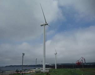 写真：祝津風力発電所(風車)